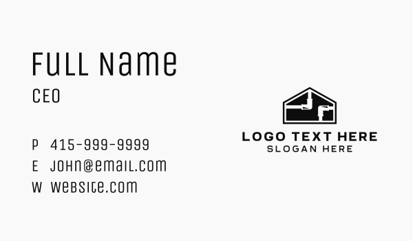 Plumbing Pipes Repair Business Card Design Image Preview