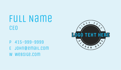 Generic Startup Wordmark Business Card Image Preview