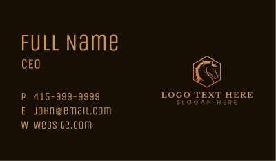 Horse Stallion Mare Business Card Image Preview