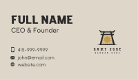 Japanese Arch Shrine Business Card Image Preview