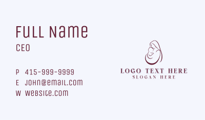 Mother Postpartum Maternity Business Card Image Preview