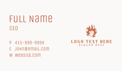 Roast Chicken Barbecue Business Card Image Preview