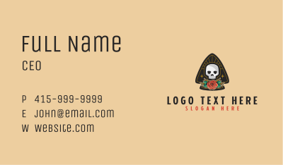 Mexican Skull Festival Business Card Image Preview