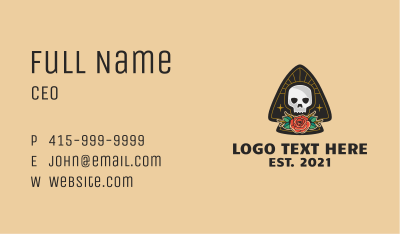 Mexican Skull Festival Business Card