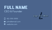 Generic Apparel Lettermark Business Card Image Preview