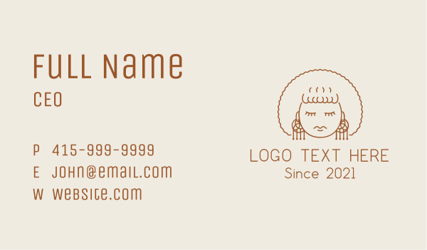 Pretty Jewelry Woman Business Card Design Image Preview