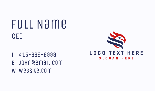 Eagle Military Veteran Business Card Design Image Preview