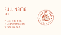 Retro Garlic Badge Business Card Image Preview