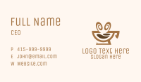 Brown Aromatic Coffee Cafe Business Card Image Preview