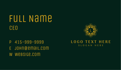 Astral Sun Lettermark Business Card Image Preview
