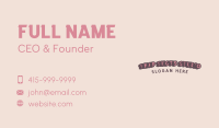 Cute Fun Wordmark  Business Card Image Preview