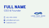 Gradient Blue Loop Business Card Image Preview