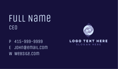 Wave Advertising Firm Business Card Image Preview