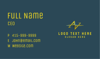 Letter A & A Monogram Business Business Card Image Preview
