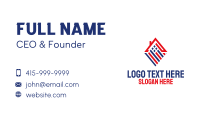 Patriotic Home Broker Business Card Preview