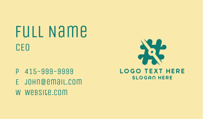 Digital Hashtag Symbol Business Card Image Preview