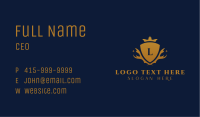 Gold Shield University Business Card Image Preview