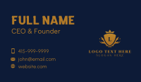 Gold Shield University Business Card Design