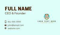 Milk Tea Cat Beverage Business Card Design