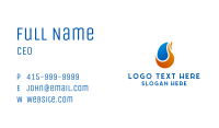 Flame Fuel Symbol Business Card Image Preview