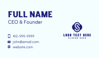 Tech Company Letter S Business Card Image Preview