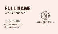 Brown Malt Clock  Business Card Design