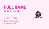 Female Gamer Stream Business Card Image Preview