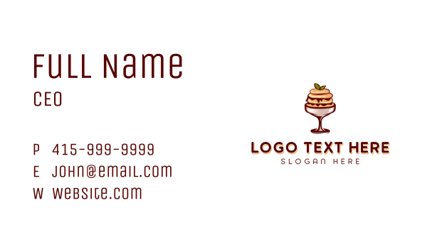 Parfait Mousse Dessert Business Card Design Image Preview