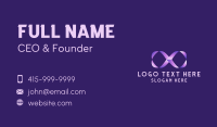 Purple Gradient Ampersand Business Card Image Preview