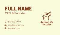 Minimalist Woodland Moose Business Card Image Preview