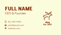 Minimalist Woodland Moose Business Card Image Preview