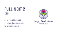 Organic Wine Glass  Business Card Image Preview