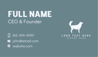 White Husky Wolf Business Card Image Preview