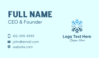 Snowflake Frost Cooling Business Card Image Preview