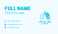 Blue Lung Center  Business Card Image Preview