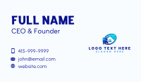 Broom Cleaning House Business Card Image Preview