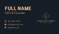 Elegant Cosmetic Lettermark Business Card Design
