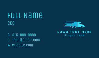 Express Truck Logistics Business Card Image Preview