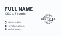 Casual Business Circle Business Card Design