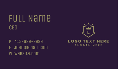 Shield Crown Law Firm Business Card Image Preview