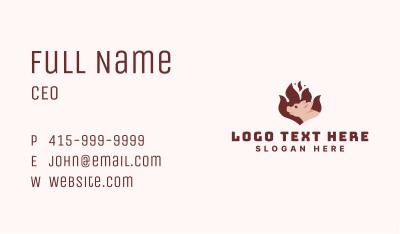 Pork Flame Barbecue Business Card Image Preview