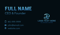 Athlete Running Fitness Business Card Image Preview