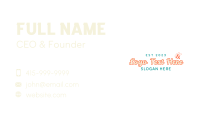 Happy Bee Wordmark Business Card Image Preview