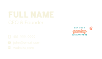 Happy Bee Wordmark Business Card Image Preview