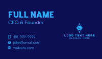 Diamond Tech Lettermark Business Card Image Preview