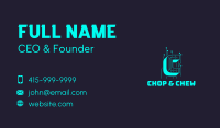 Web Circuit Letter Business Card Image Preview