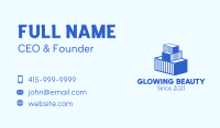 Blue Cargo Container  Business Card Image Preview