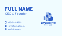 Blue Cargo Container  Business Card Image Preview