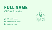Natural Wellness Seedling Business Card Image Preview