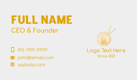 Golden Yarn Ball Business Card Image Preview